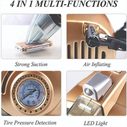 ASPIRADORA PARA AUTO 4 EN 1 MULTIUSOS VEHÍCULO FUNCIONES