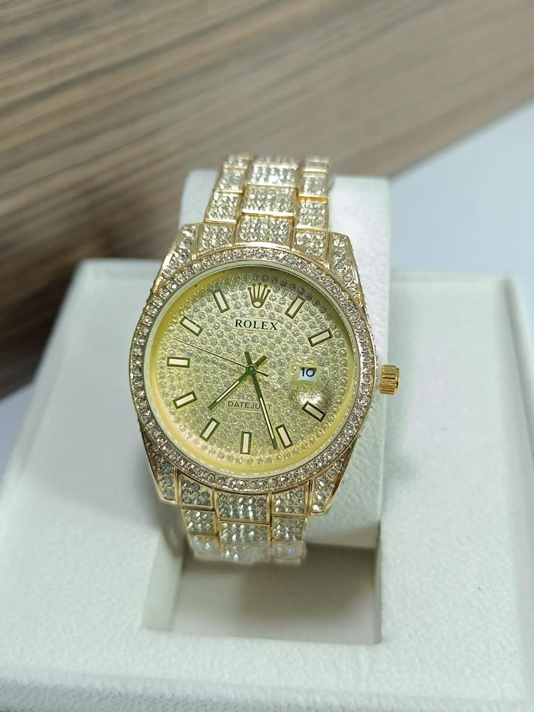 RELOJ ROLEX  CUBANO PIEDRA UNISEX 💱