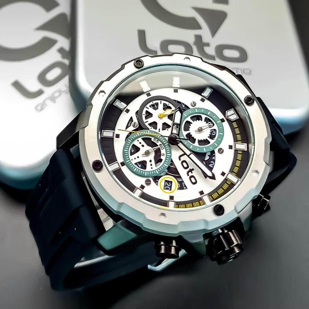 RELOJ ORIGINAL LOTO GOMA®️  CUERO Y SILICONA