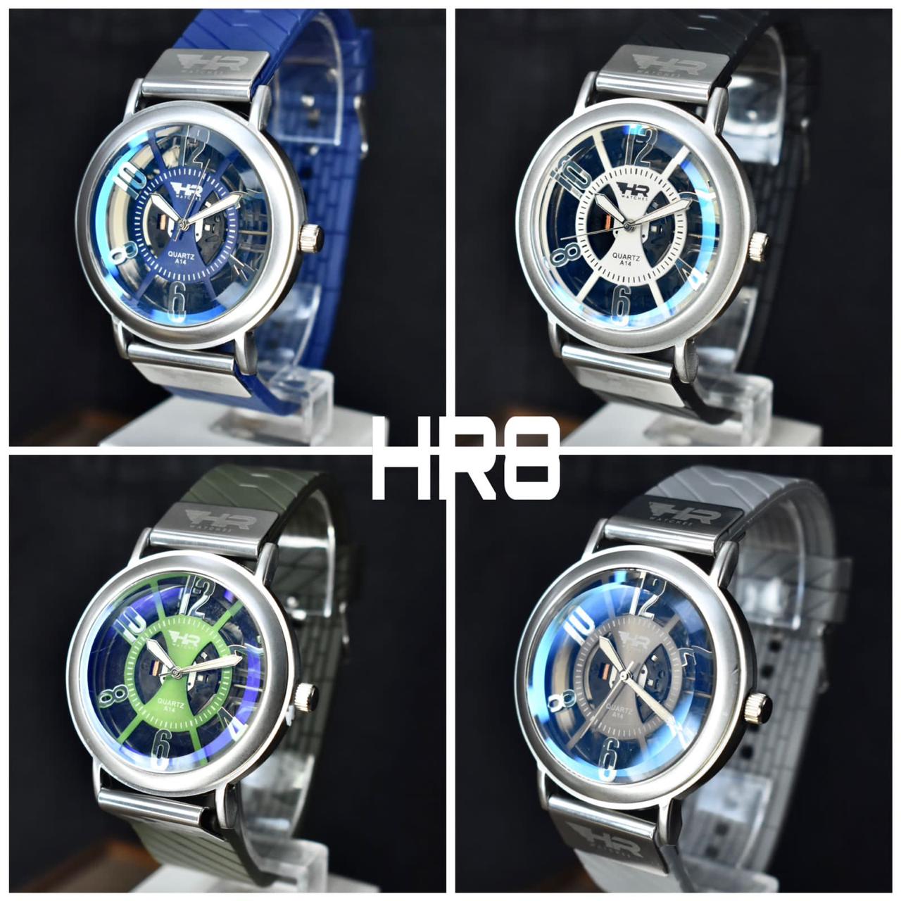 HR DOBLE CRISTAL RELOJ